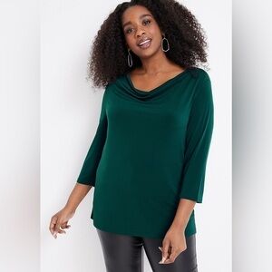 Maurices Plus Size Cowl Neck Blouse